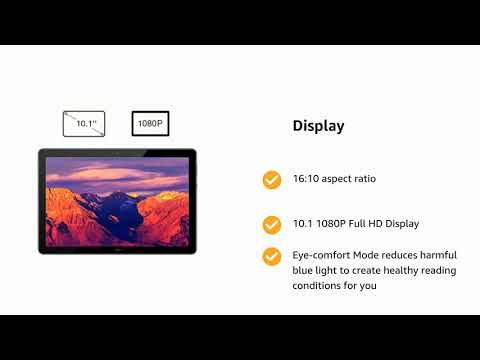 HUAWEI Media Pad T5 Tablet (10.1 inch, 16GB, Wi-Fi + 4G LTE) Black