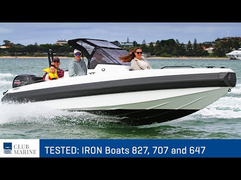 IRON Boats 827, 707 & 647 Boat Tests | Club Marine TV