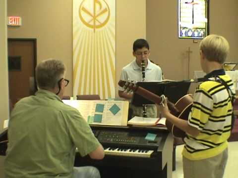 Aleck's clarinet Amazing Grace Mother's Day '09