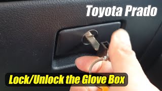 How to Lock/Unlock the GLove Box on Toyota Prado 2020