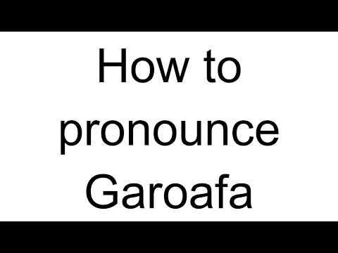 How to Pronounce Garoafa (Romanian)