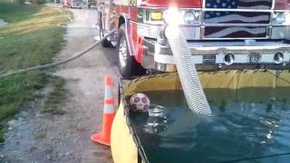 preview picture of video 'Cedarburg Fire Department testing TurboDraft Water Supply Eductor_1'