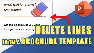 How to Delete Lines (& other elements) from PowerPoint Templates