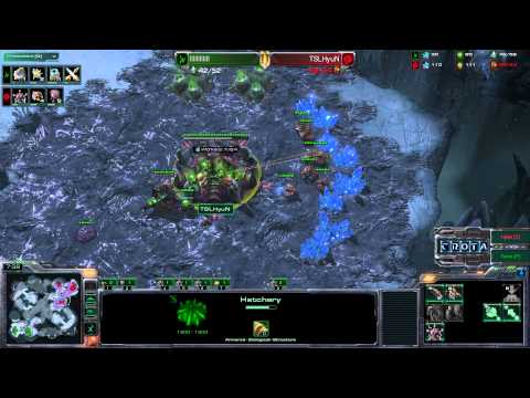 Hyun (Z) vs Tarra (P) - StarCraft 2 - Heart of the Swarm - G4 - SC1841