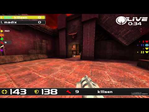 k1llsen vs madix - DreamHack Winter 2013 Group B Round 2 (Quake Live VOD)