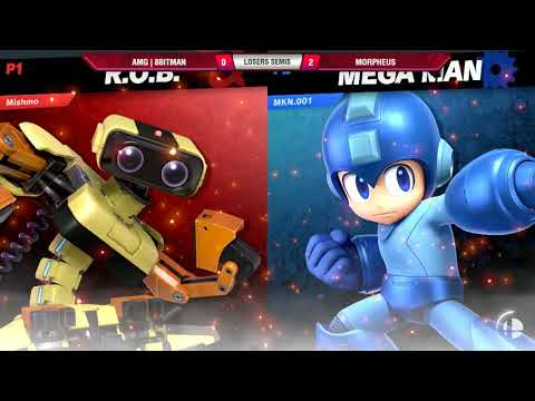 VSGC Smash PR Invitational - Losers Semis - AMG | 8BitMan (ROB) vs Morpheus (Mega Man) - SSBU