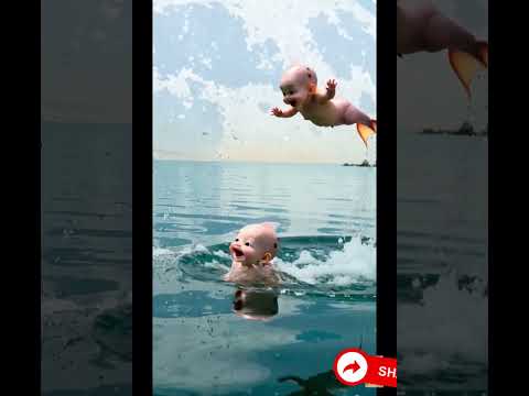 Wow so amazing mermaid babies🧜‍♀️ #mermaid #funnyshorts #shorts