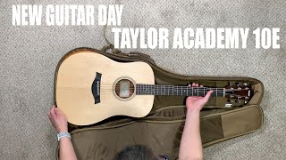 Video thumbnail for New Guitar Day: Taylor Academy 10e Unboxing by Danboarding