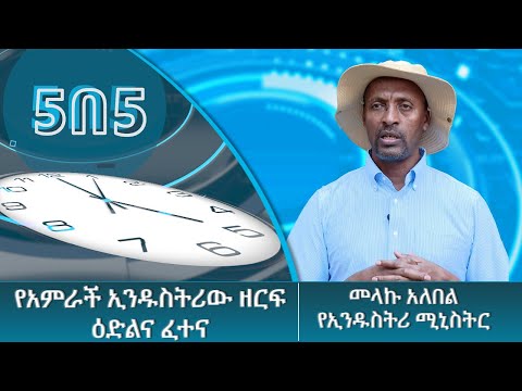 የአምራች ኢንዱስትሪው ዘርፍ ዕድልና ፈተና - በኢንዱስትሪ ሚኒስትር መላኩ አለበል #5በ5