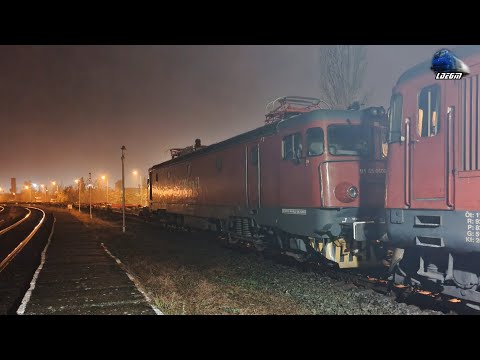 Locomotiva Electrică 600 004-0 & Tren Intermodal FOX Rail in Gara Oradea Est - 15 Noiembrie 2022