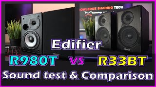 Edifier R33BT vs R980T Sound test & Features comparison