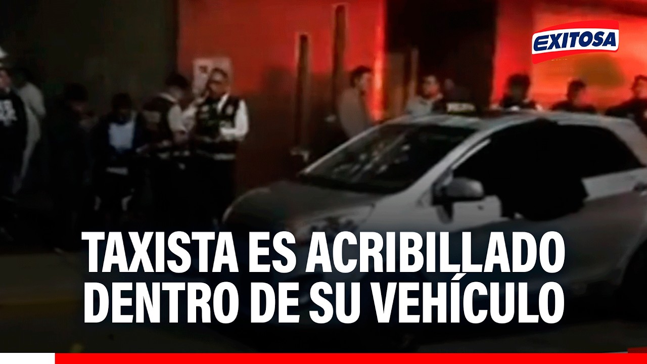 🔴🔵 Ica: Taxista es acribillado dentro de su vehículo
