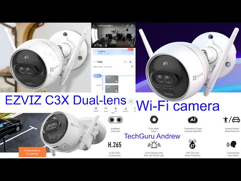 EZVIZ C3X Dual-lens Wi-Fi camera with built-in AI REVIEW