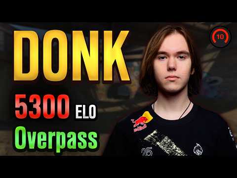 DONK plays OVERPASS on FACEIT with NEW Teammate! donk POV with COMMs