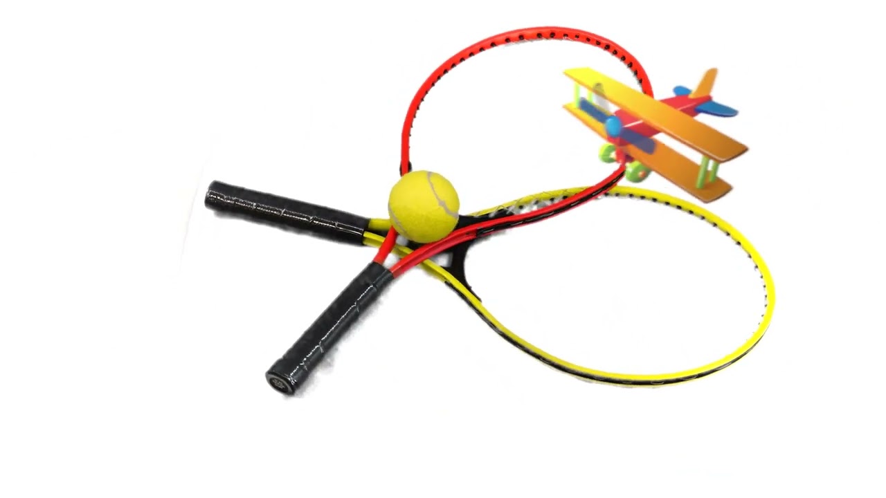 Metal Junior Tennis Set With 2 Racquets and Ball