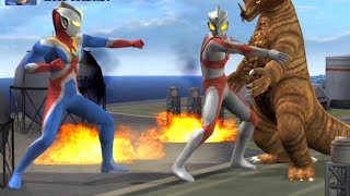 Download lagu Ultraman Ace and Ultraman Cosmos Fight Gomora💥Game Ultraman Fighting Evolution 3 mp3