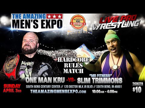Slim Trimmons vs. One Man Kru - Hardcore Match for the Lineal World Championship 4/3/2022