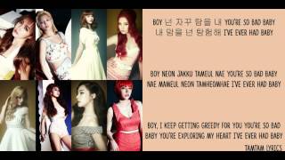 Bump It - Girls&#39; Generation/ SNSD Lyrics [Han,Rom,Eng]