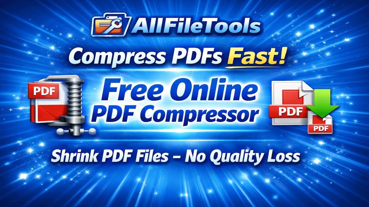 Compress PDF Online FREE | Best PDF Compressor Tool | AllFileTools Tutorial