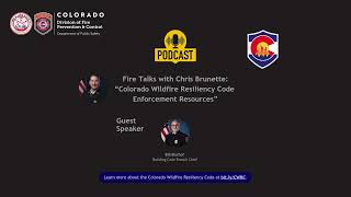 DFPC Fire Talks: Colorado Wildfire Resiliency Code Enforcement Resources