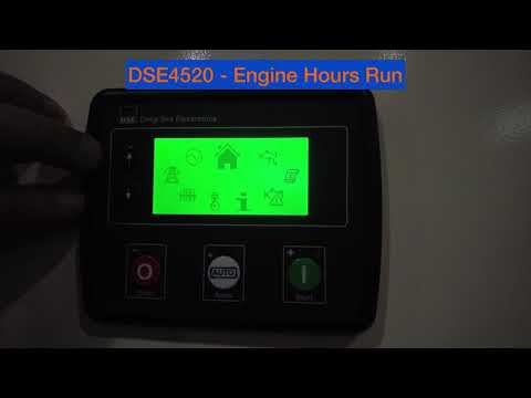 Deep Sea Electronics DSE4520 MKII Control Panel Tutorial - Engine Hours Run on @FGWilsonGenerators Generators