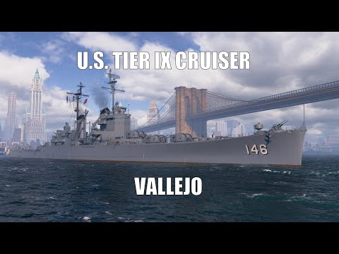 U.S. Tier IX Freemium Cruiser Vallejo - Commented Gameplay