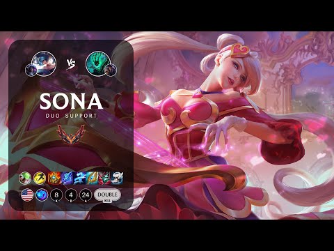 Sona Support vs Thresh - NA Grandmaster Patch 13.13