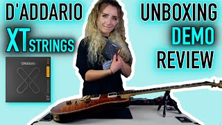 Video thumbnail for D'ADDARIO XT STRINGS | UNBOXING, DEMO & REVIEW by Sophie Burrell