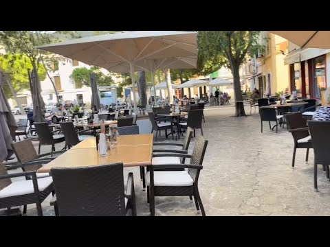 Andratx 💙 Stadt der Gemeinde 🇪🇸 typisch Mallorca 💙 Straßen Marktplatz 😎 Kirche 🙏 Gastronomie