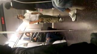 Subway fight on the J z train