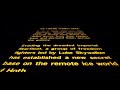 Star Wars Episode V The Empire Strikes Back Opening Crawl HA4 Fox Television Studios Pitched