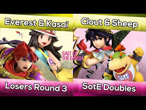 Everest/Kasai (Roy/PKMN Trainer) vs. Clout/Sheep (Dark Pit/Bowser Jr.) | SotE Doubles LR3