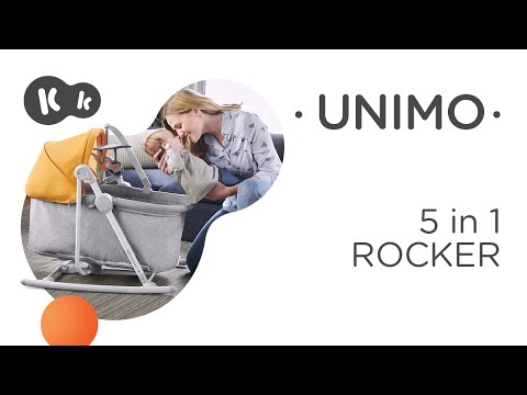 Шезлонг-качалка 5 в 1 Kinderkraft Unimo 2020 Forest Yellow (KKBUNIOYEL000N)