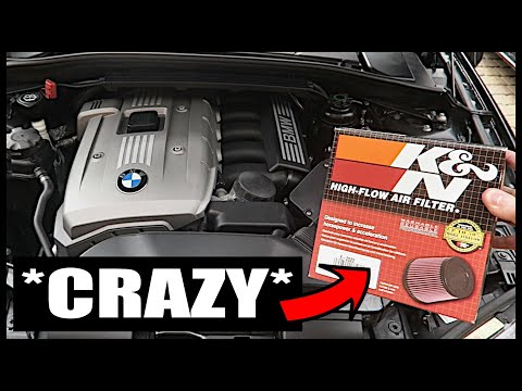 BMW N52 Performance Air Filter Installation *Crazy Difference*