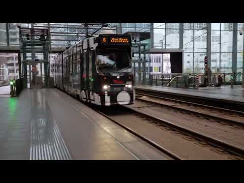 Trams in Den Haag Centraal #HTM #Tram