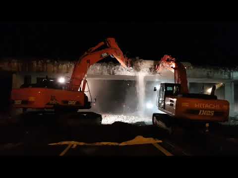 Demolice mostu na D1   INOS Richter