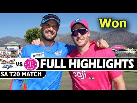 Paarl Royals vs Durbans Super Giants Full Highlights SA T20 League 2026 | PR Vs DSG Highlights