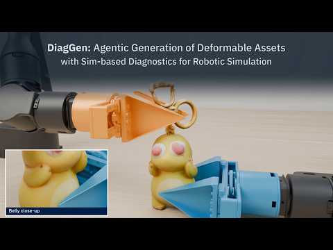 DiagGen deformable asset generation project video preview