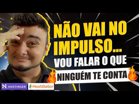 HOSTINGER OU HOSTGATOR : ( COMPROVADO!! ) em 2025 ✅