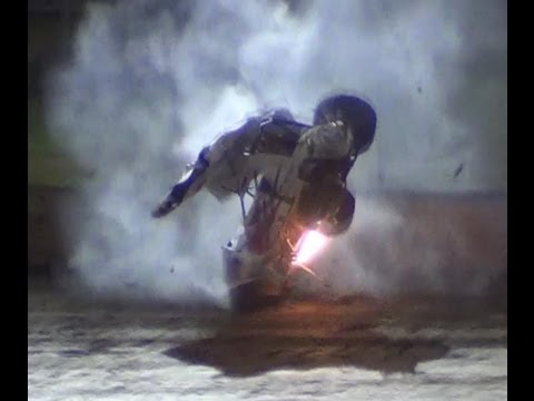 Mark Pholi Massive Sprintcar Crash - Toowoomba Speedbowl - 13-9-2013