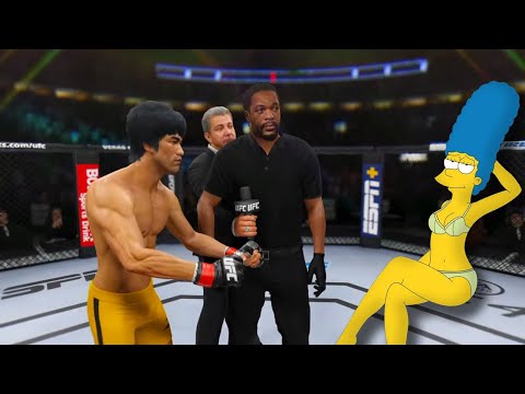 UFC4 | Bruce Lee vs. Marge Simpson (EA sports UFC 4) - rematch