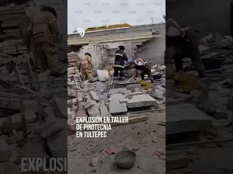 Una explosión derribó parte de un inmueble en Tultepec, Estado de México 🚨💥