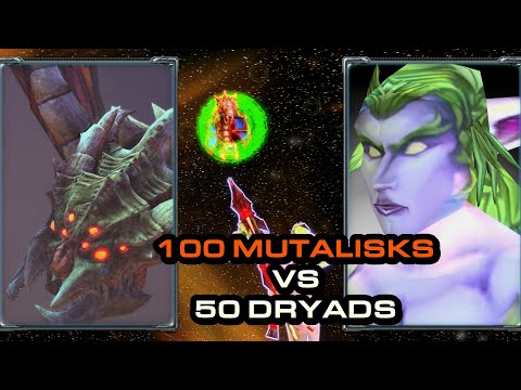 100 Mutalisk ⚔ 50 Dryad | QUICK BATTLE #warcraft #starcraft