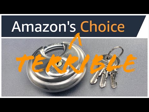 [1168] Amazon’s Terrible Choice: Puroma KP070 Disc Padlock