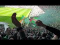 Amazing atmosphere after JOTA scores | Celtic Fans | Glasgow Derby |