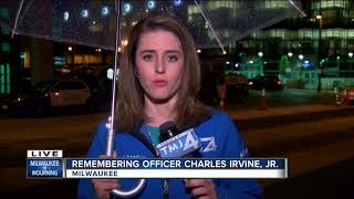 People line streets of Milwaukee to honor fallen Officer Charles Irvine Jr.