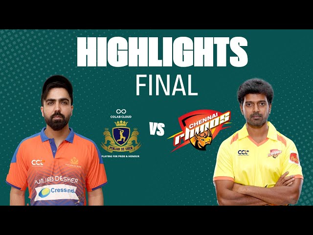 CCL 2025 Finals Highlights – Punjab De Sher vs Chennai Rhinos | Cricket Highlights | #CCL2025
