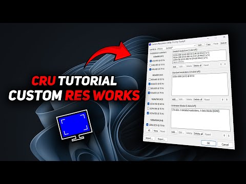 How to Add Custom Resolutions & Refresh Rates in Windows (CRU Tutorial 2025)