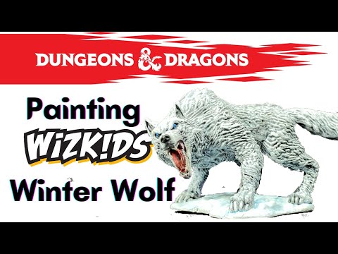 Painting Wizkids Winter Wolf | Painting Miniatures | Step By Step | Easy Painting Minis 101