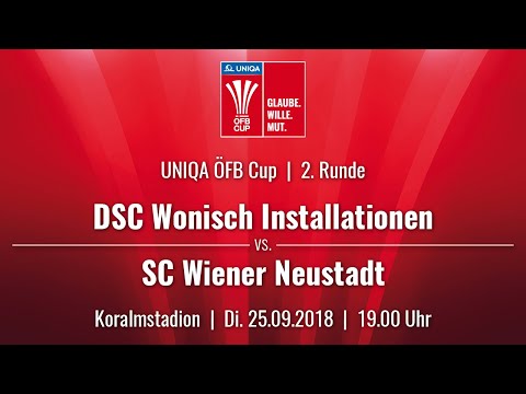 25.09.2018 | 19:00 | DSC Wonisch Installationen vs SC Wr. Neustadt | UNIQA ÖFB Cup 18/19 | 2. Runde